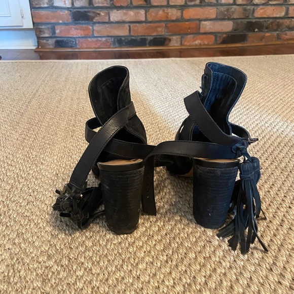 Sam Edelman Black Fringe Heels - Picture 10 of 14